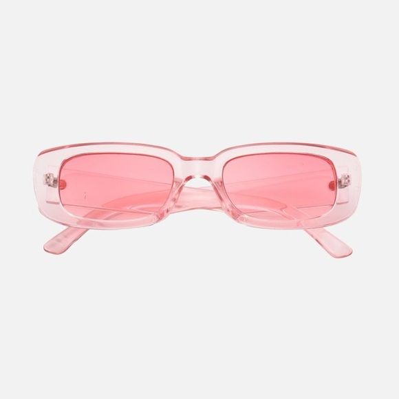 NWOT Nordstrom Rectangular Hot Pink Sunglasses OS main image 8